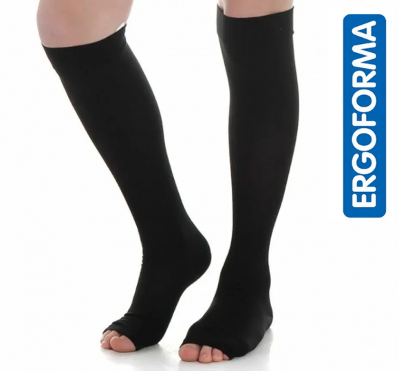 Гольфы мужские антиварикозные (2 класс компр.) открытый носок, (Ergoforma), 322 Бежевый, №5 Гольфы мужские антиварикозные (2 класс компр.) открытый носок, (Ergoforma), 322 Бежевый, №5